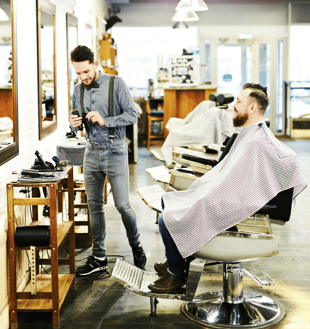 Corte realizado en la barbería, ejemplo 1